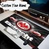Custom Name Mouse Pad Eagle Crest Frankfurt Emblem Mouse Pad, Gaming Mouse Pad, Keyboard Pad, Desk Decor for Computer Notebook Fan Birthday Gift