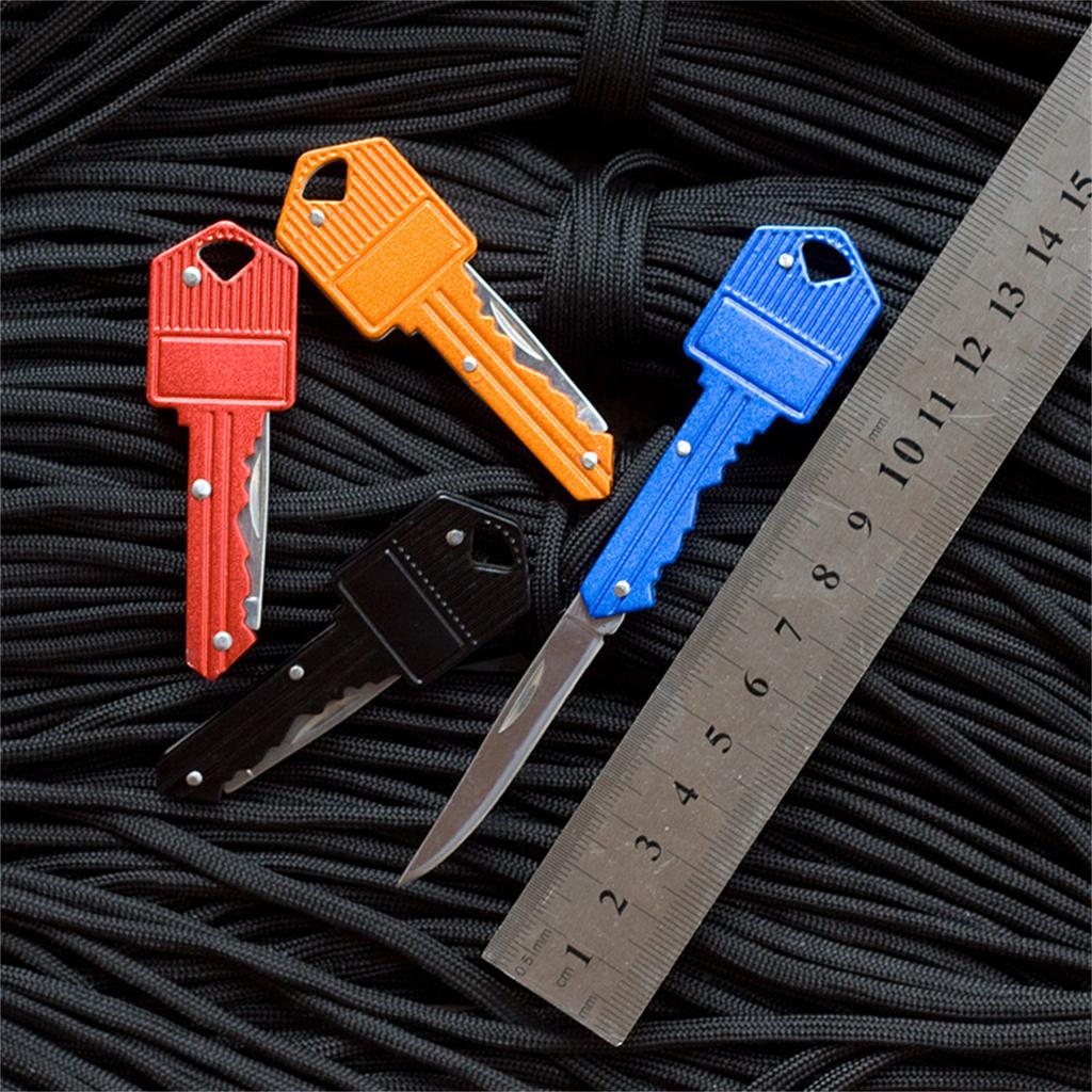 2PCS Mini Pocket Knife Portable Utility Knifes Survival Knife Keychain Pendant Gadget Letter Package Opener