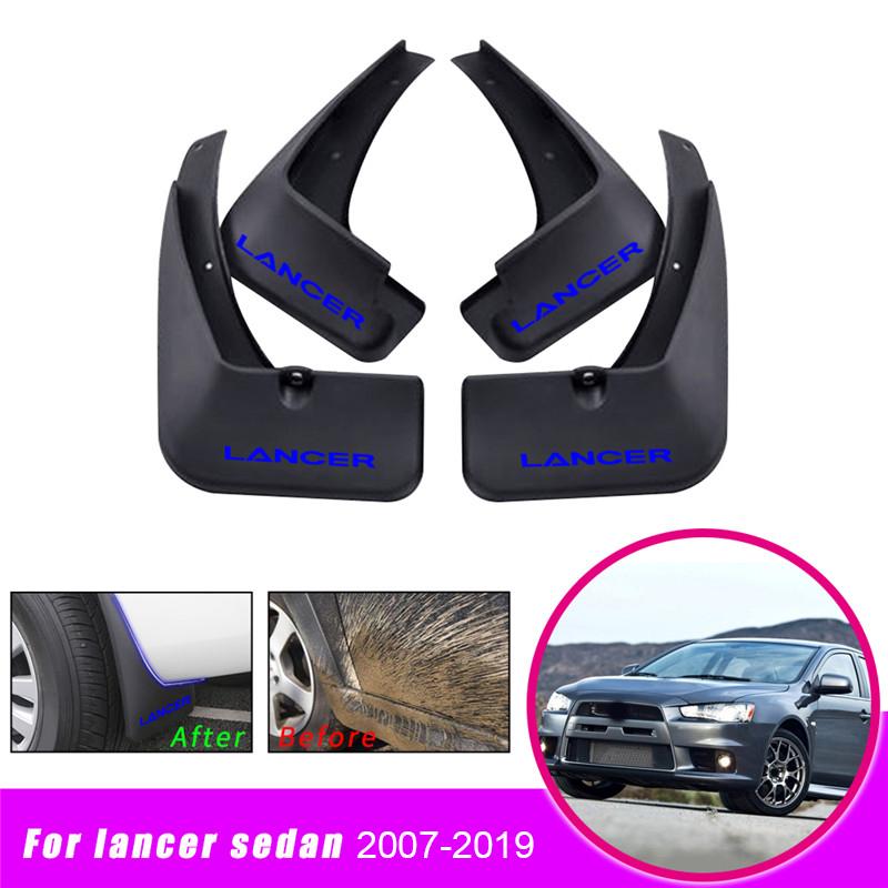 Car Mud Flaps Fender For Mitsubishi Lancer 9 2007 2008 2009 2010 2011 - 4Pcs Car Front Rear  Mud Splash Guards