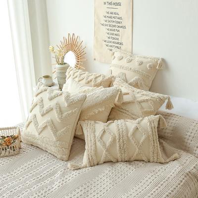 Bohemian Moroccan Nordic Tufted Throw Pillow Sofa Cushion Modern Simple Living Room Throw Pillow Cover