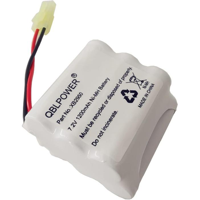 XB2950 Battery Pack 7.2V 1200mAh Ni-Mh Compatible with Euro Pro Shark Vacuum Carpet Sweeper V2950 V2950A V2945Z V2945 (1 Pack)