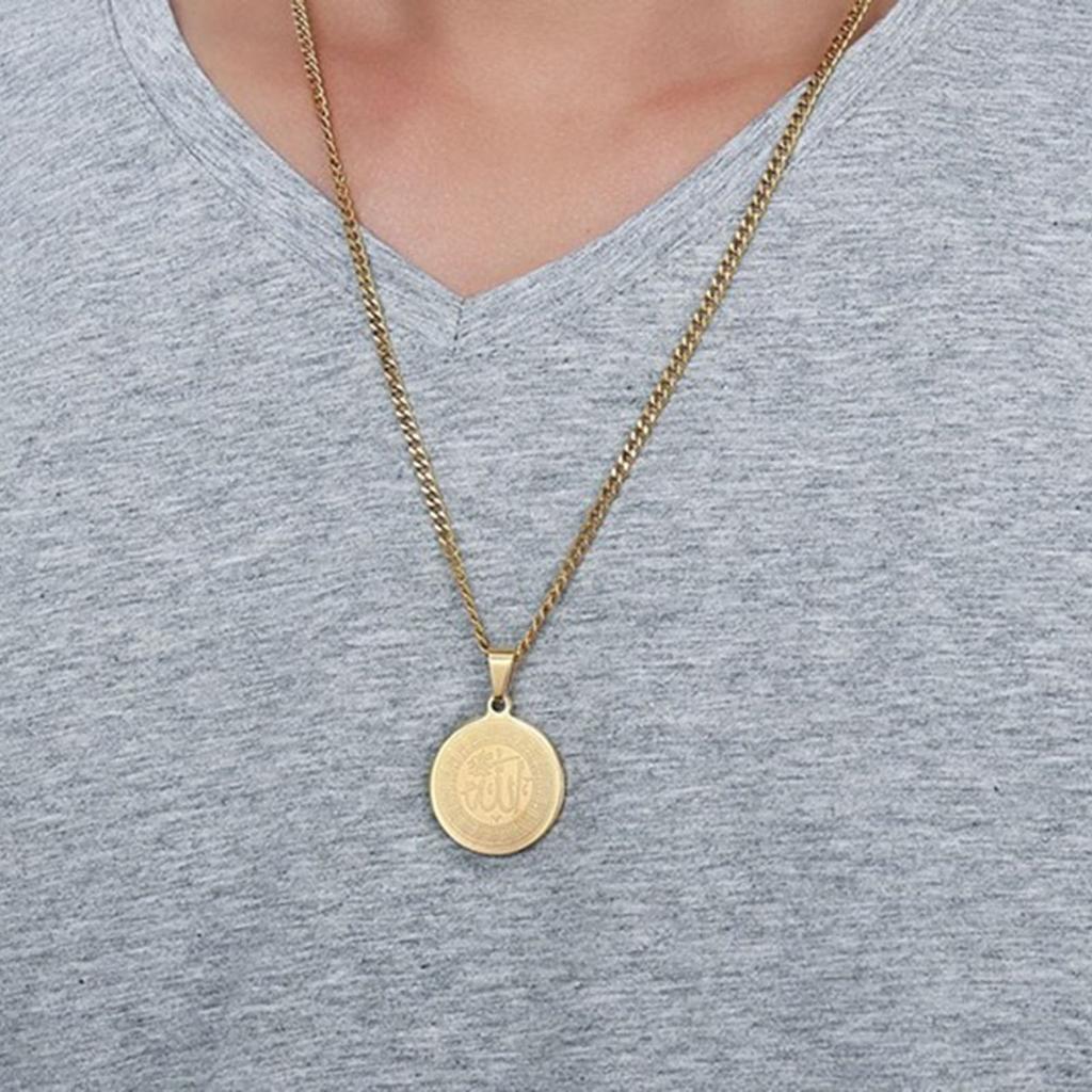 Buy Allah Medallion Necklace Stainless 