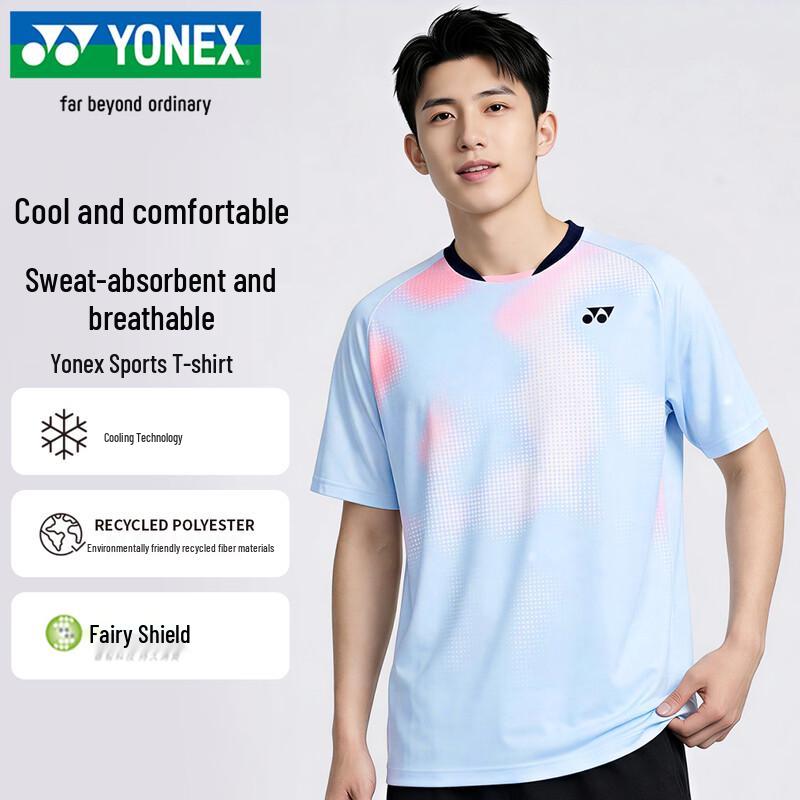 YONEX Unisex Badminton Training & Competition Short Sleeve T-Shirt