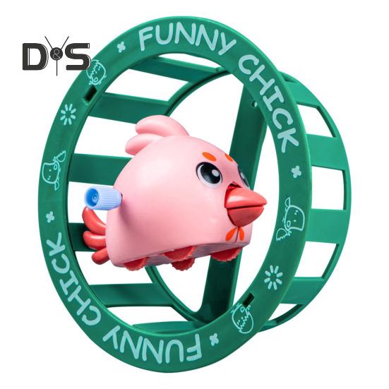 

Заводная игрушка-цыпленок из мультфильма, вращающееся на 360 градусов колесо, развивающая игрушка-цыпленок для малышей, мальчиков и девочек, заводная игрушка-вертушка в виде животного синий