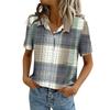 Women Blouses Short Sleeve Button Down Shirts Business Casual Dressy Work Tops Summer Spring Clothes