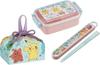 Skater Character 25 Popping Up Lunch Dishwasher Fluffy Lid 450ml Lunch Chopsticks and Chopstick Case Lunch Drawstring Set Box, Antibacterial, Safe,