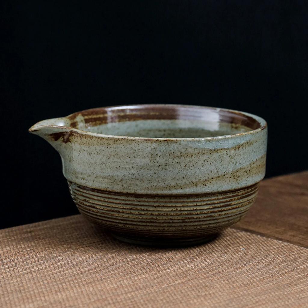 480ml Keramik Handgefertigte Grüntee-Tasse Handgefertigte Japanische Traditionelle Matcha-Schale DIY Teezubehör für Teeliebhaber