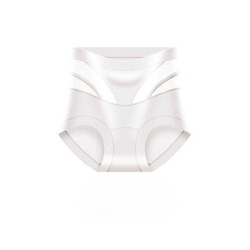 Women's Summer Net Yarn Breathable Hip and Belly Non  Scratch Long Bottom Crotch High Waist Molded Briefs