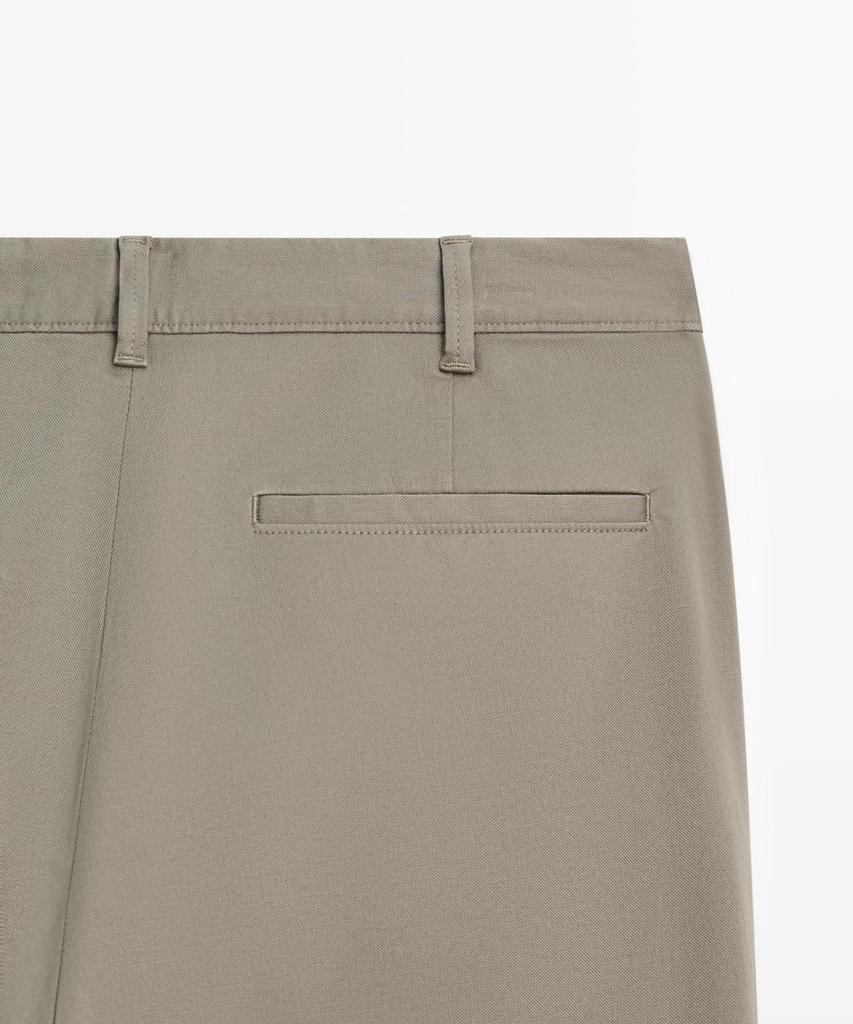 Masimodutti Cotton Blend Slim Fit Pants
