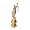 Justice Goddess Sculpture Resins Blind Law Lady Figurine with Scale Ornament for Bookshelves and Law Office Decors Gift
