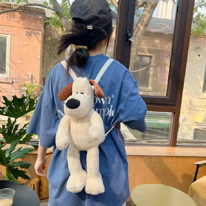 Plush Backpack Wallacegromit Wear Clothes Dog Bag Cartoon Toy Kids Cute Gift