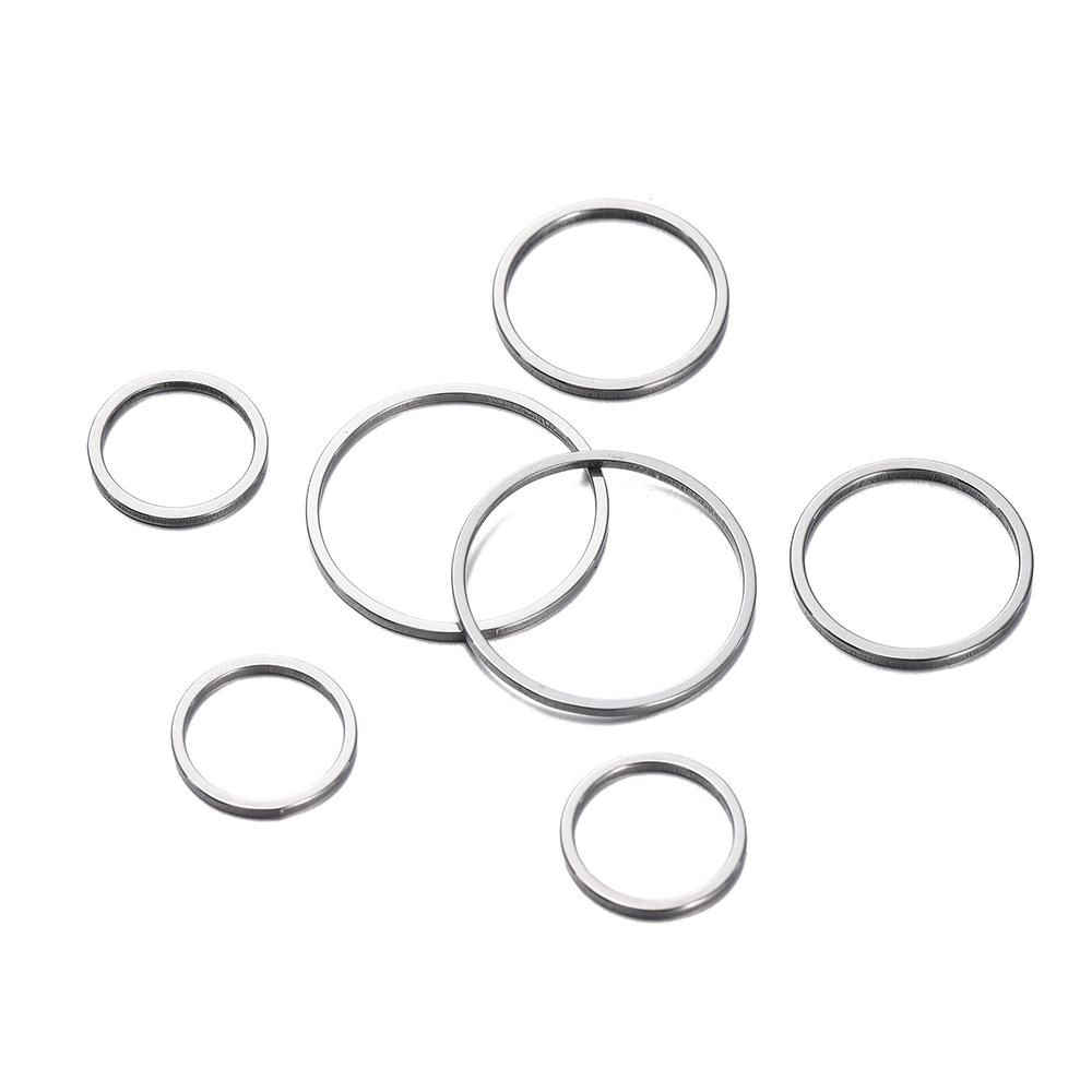 10pcs Stainless Steel Geometric Star Cross Round Frame Earrings Charms Connectors for Necklaces Earrings Jewelry Making Supplies