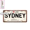 Tin Sign - Vintage Durable Metal Plaque Wall Decor, Home Office Bar Man Cave Australian City Birth Year License Plate Wall Art