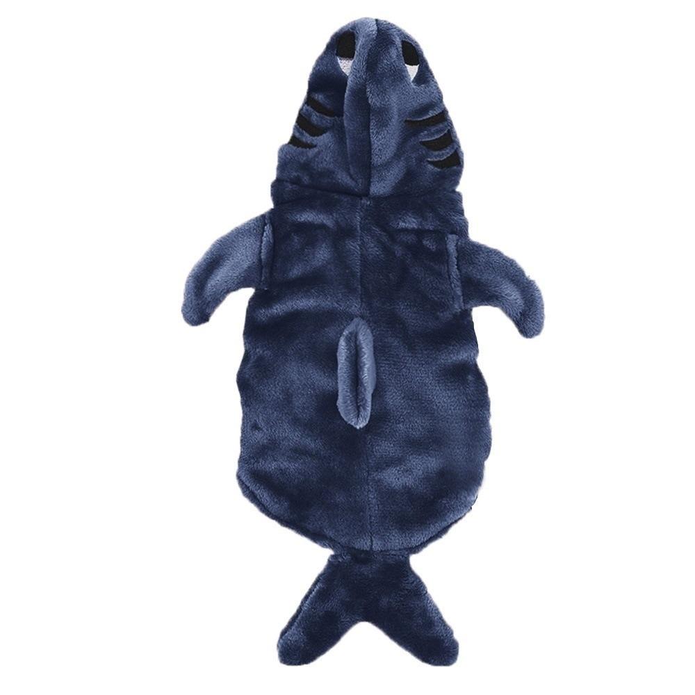 Warm Animal Dress Up Outfits Fleece Dog Cosplay Apparel Pet Shark Cosplay Costume  Pet Dress Up