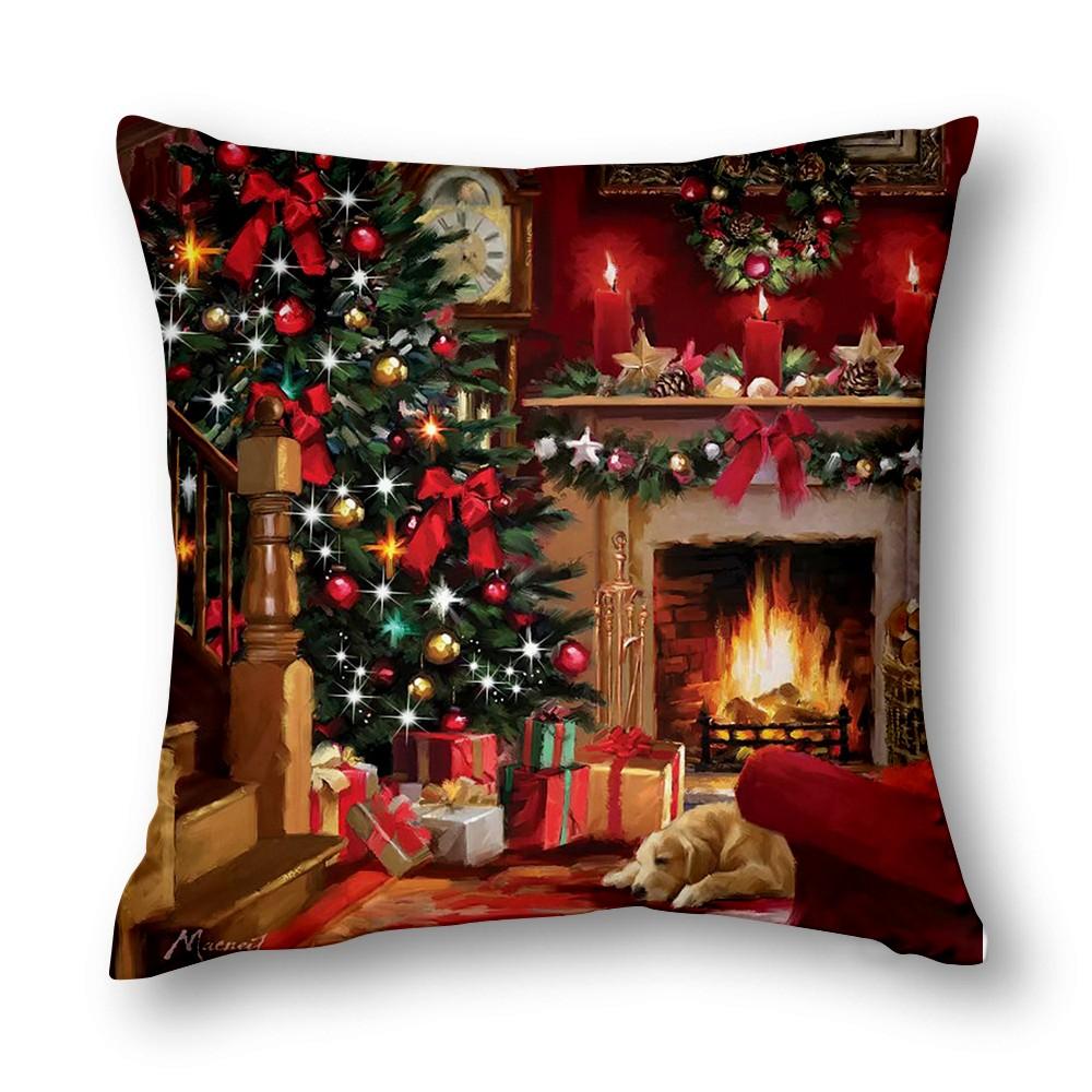 Upgrade Your Home Decor With Festive Atmosphere Living Room Decor Christmas Decoration Cushion Cover 40X40 45X45 50X50 60X60