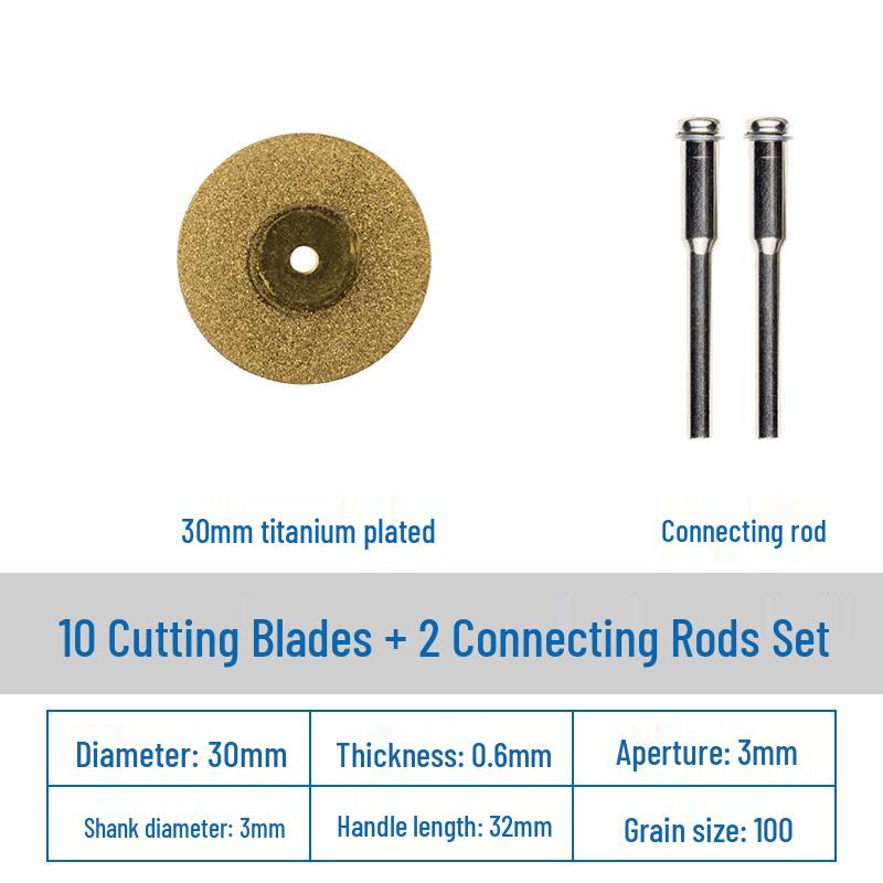 Diamond Cutting Disc for Grout, Jade, Glass, Ceramic; Seam Cleaning Blade for Hand Drill, Small Slice for Wine Bottles.