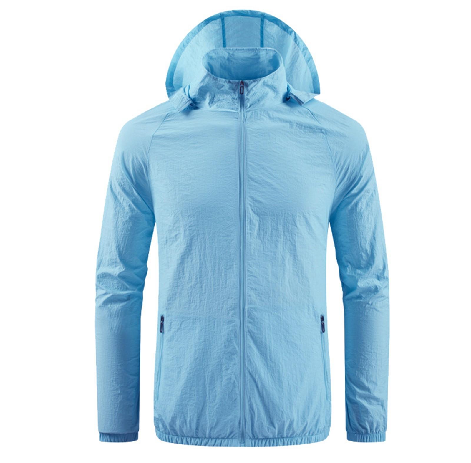 

Women s Summer Fan Suit (including A Set Of 9-leaf Brushless 5V Fan) Long Sleeved Hooded Zipper Heatstroke Proof Solid Color Work Clothes S