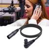 90 Degree XLR Female To Straight XLR Male 3-Pin Mic Connector 0.3/1/1.8M Elbow XLR Female To Straight XLR Male Audio CableGood product