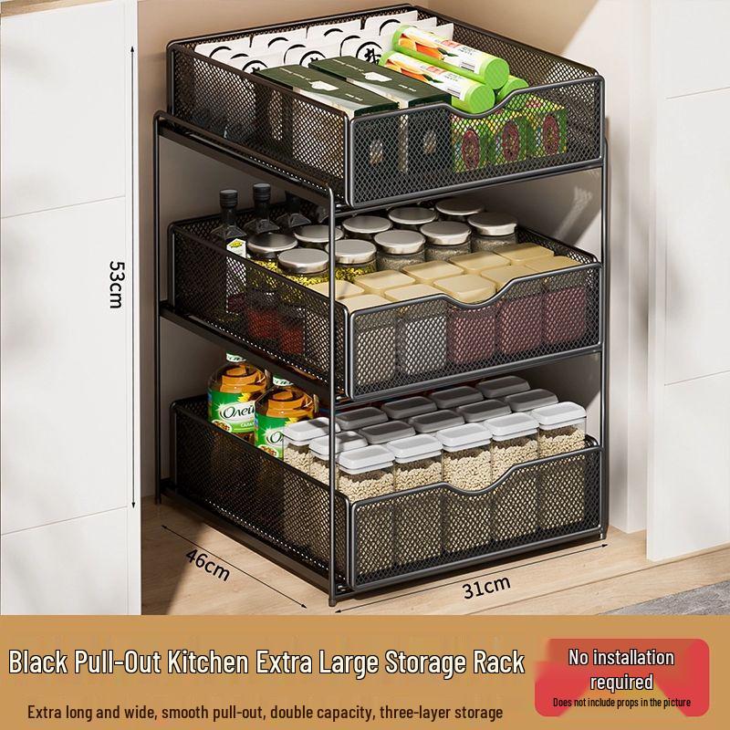 Ausziehbares Unterschrank-Aufbewahrungsregal