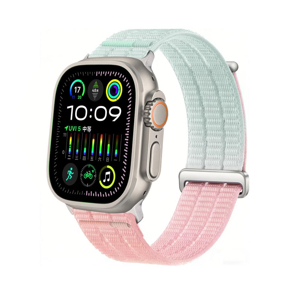 

Нейлоновый ремешок для Apple Watch 11 10 46мм 42мм Ultra 3 2 49мм Дышащий сменный ремешок для запястья IWatch 9 8 7 6 5 SE3 45мм 41мм 44мм 42 44 45 46 49mm