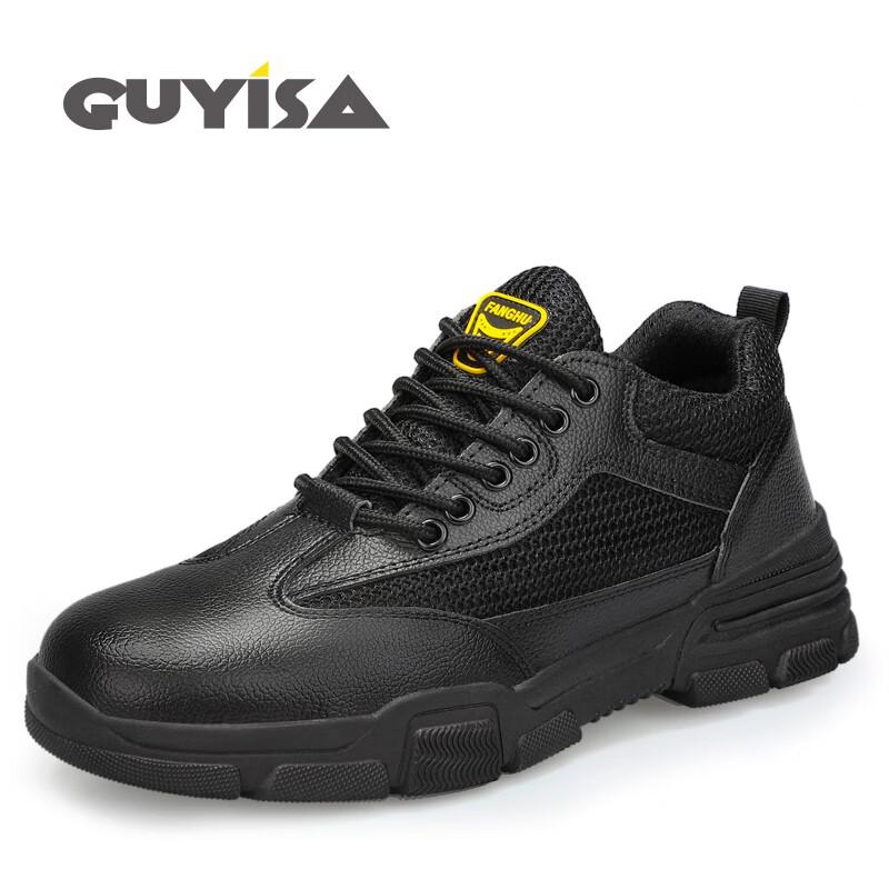 GuYiSa 1020D Men s Breathable Steel Toe Safety Work Shoes 42