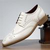Nieuwe Heren Puntige Groen Wit Casual Brogues Oxford Schoenen Mannen Bruiloftskleding Homecoming Formele Bruiloft Formeel Schoeisel