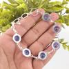 Natural Tanzanite Gemstone 925 Sterling Silver Jewelry Handmade Bracelet 7-9" RB-13-7