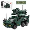 Moc 493Pcs Anti Aircraft Missile Vehicle World War Ii Military Tank Armored Vehicle Model Building Blocks Children'S Toy