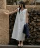 Wednesday Oasis For Woman V-Neck Layered Long Sleeveless Dress_Ivory(W26Ops01)