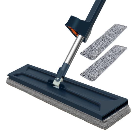 Yousheng Large Flat Mop with Replacement Clothes 360 Rotation Wet Dry Cleaning Spacious Coverage Flat Mop Household Cleaning Tool
