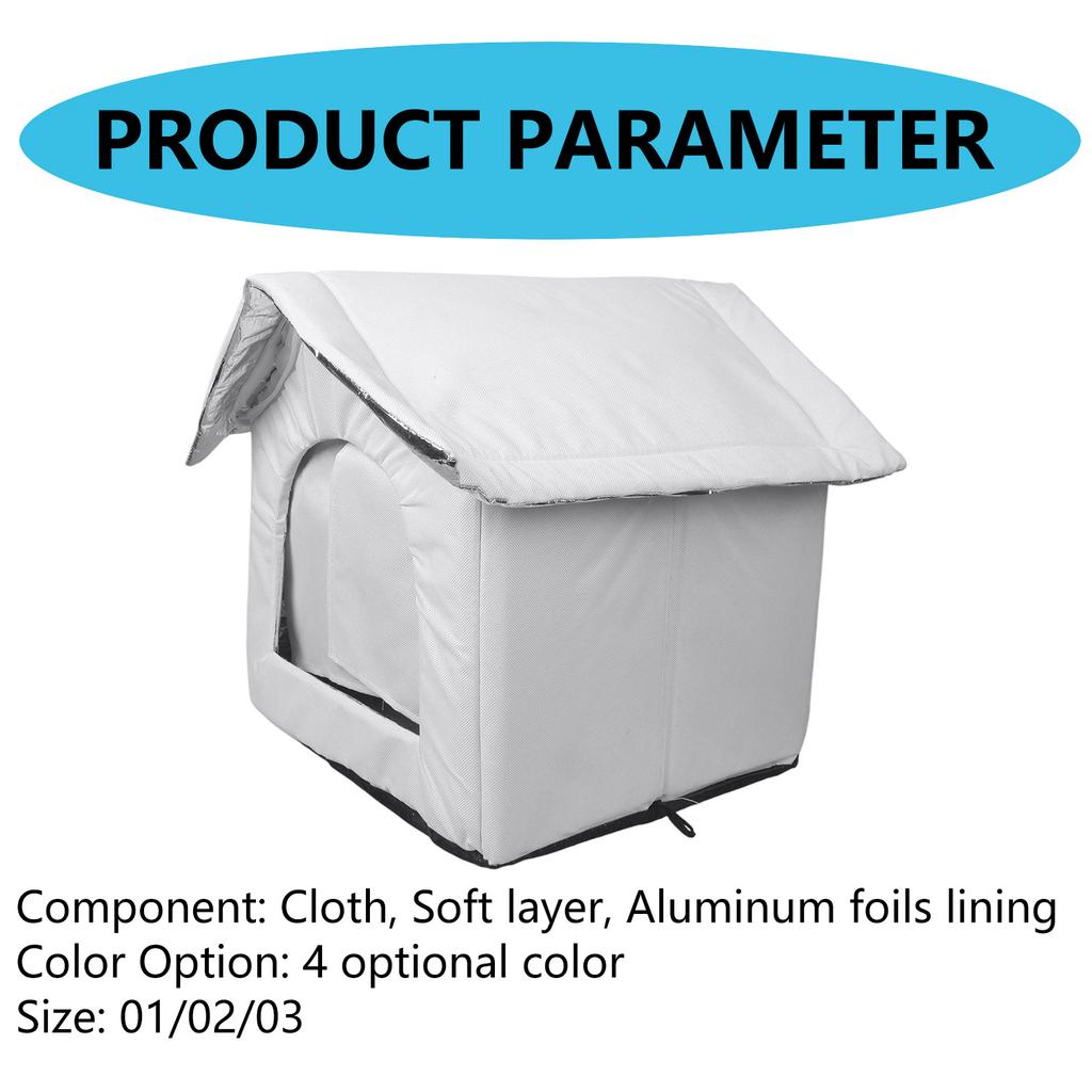 Outdoor Stray Cat Nest Rainproof and Insulated Designs for Stray Cats for All Seasons Large Capacity and Warm for Garden