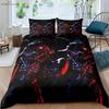 Dark Game Cartoon Print Quilt Cover Dormitory Children's Room Bedding Set Quilt Cover Pillowcase 100% Polyester 3 Pieces