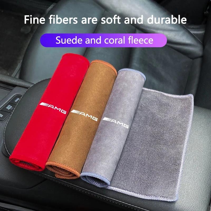 Samolepka na auto Semišový Korálový Fleece Ručník do myčky Auta Měkký Čisticí hadřík Sušicí ručník Pro Mercedes Benz AMG W204 W205 W203 W211 W212 W2