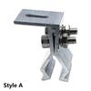 1Pcs Silver Solar Panel Clamp Anodized Photovoltaic Fixing Clip  for Off Grid Solar Power System