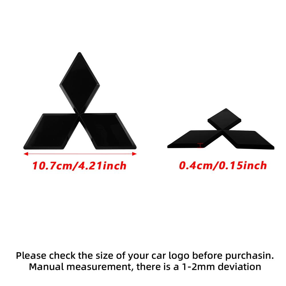 Car Logo Front Rear Stickers Decoration Badge Accessories For Mitsubishi 9 Ralliart ASX L200 Colt Outlander Pajero Lancer Cross