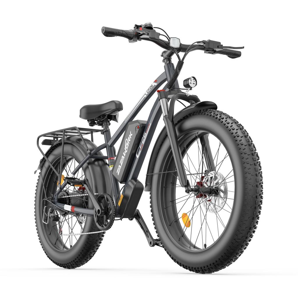 ZAZAWORK Bicicletă Electrică CF26 1000W All-Terrain Roți Off-Road de 26 Inch Viteză Maximă 50KM/H Autonomie 100KM Sarcină 150KG E-Bicicletă de Munte