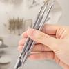 Double Ended Cuticle Pusher Cuticle Trimmer with Fork Nails Polish Remover Cuticle Remover Tool