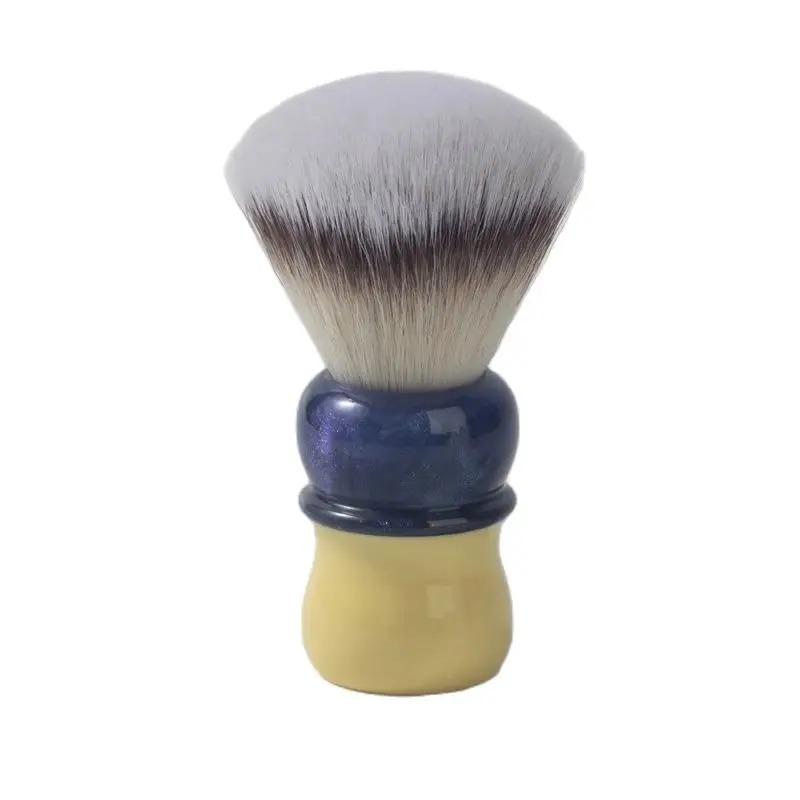

YAQI Bingcha ( Iced tea) Hi-Res Knot Synthetic Hair Mens Wet Shaving Brush Minimalism Durability Comfortable Shaving Experience