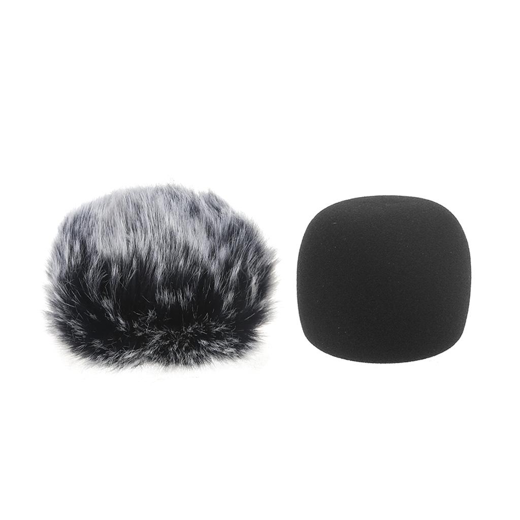 Black Sponge Fur Microphone Covers for Zoom H1 Recorder Microphone Protector Mic Filter Replacements