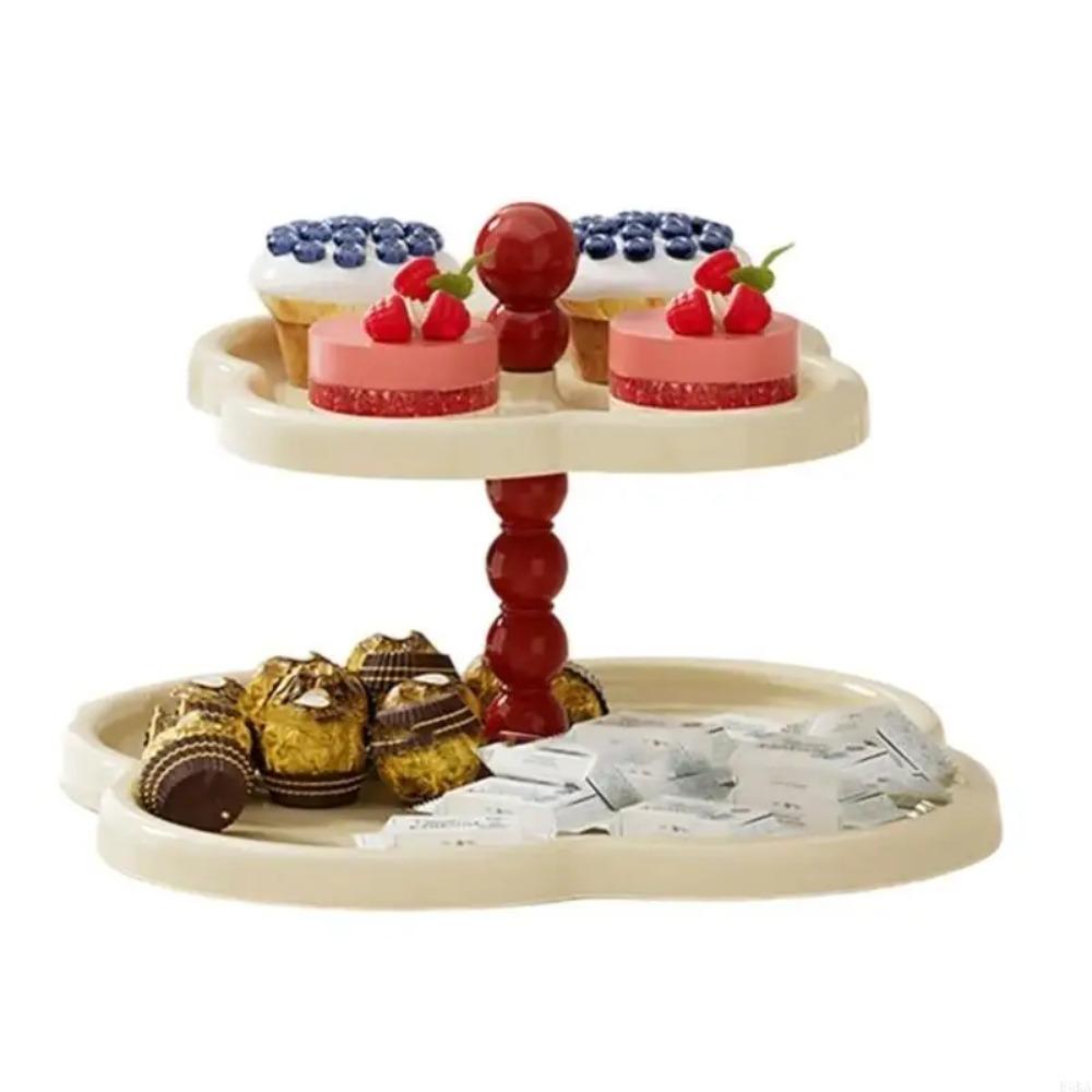 Retro Jewelry Display Rack Flower Shape Cupcake Serving Stand Tiered Serving Trays  Living Room