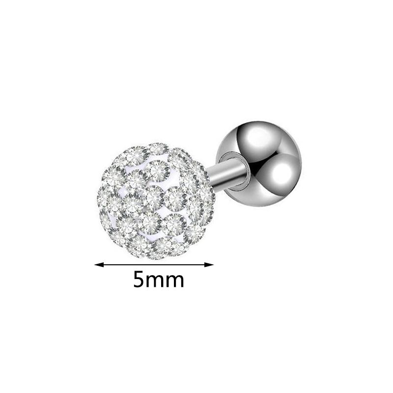 Kugelohrringe Chirurgenstahl Ohrstöpsel Piercings Körperschmuck Ohrstecker