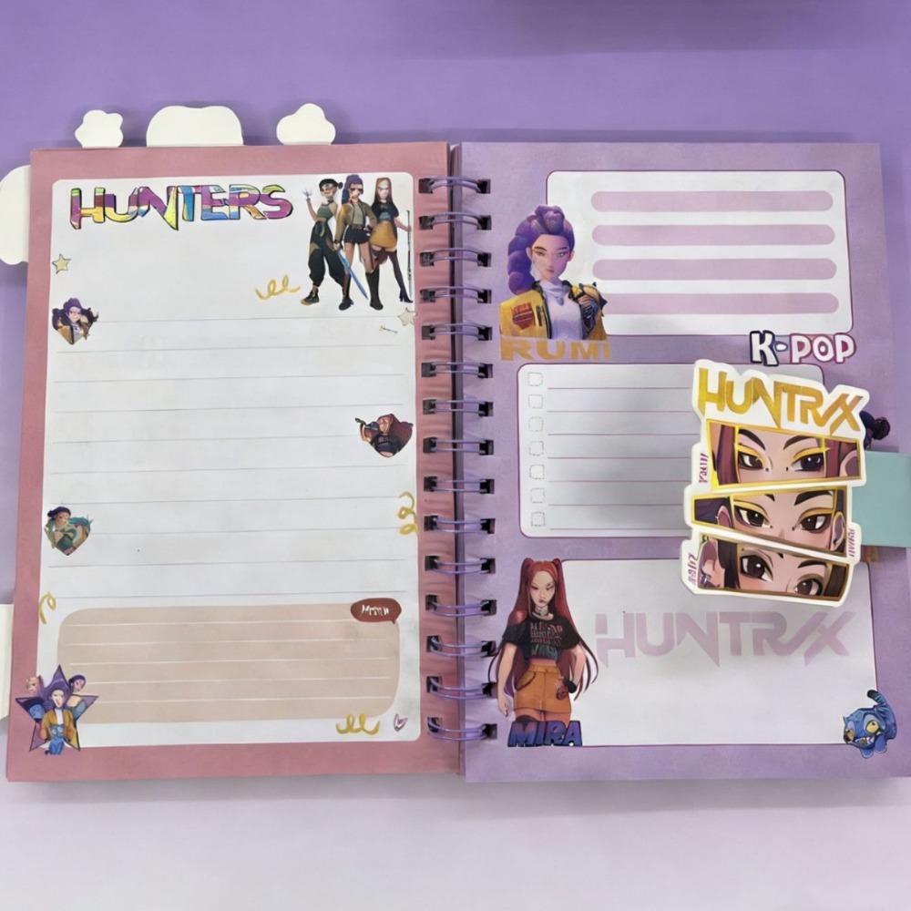 Witch Hunters A5 Coil Hand Ledger Special Shaped Separate Notepad Student Office Paste Buckle