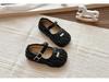Spring 2026 Girls' Princess Flats: Soft Leather Buckle Shoes - Fashionable & Casual