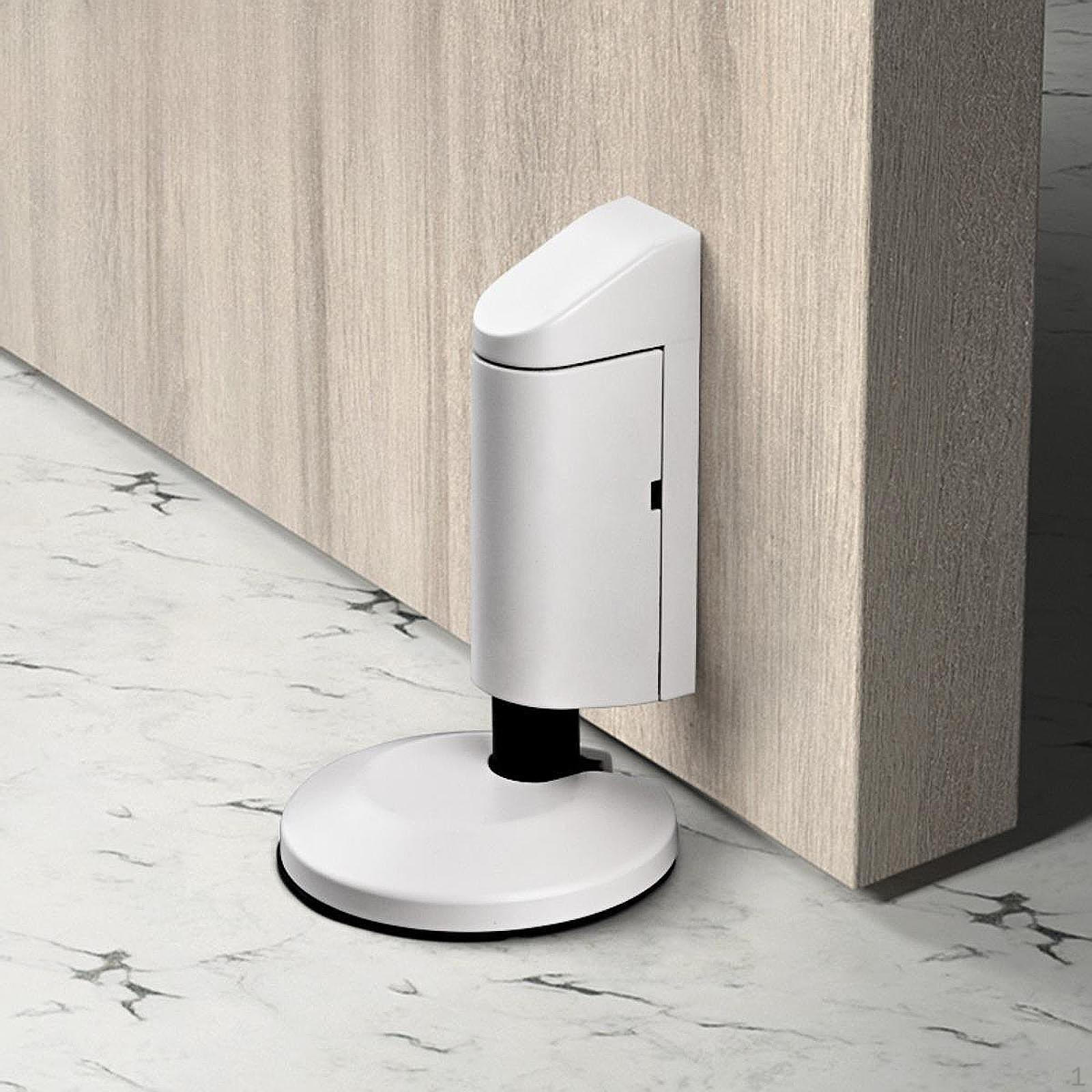 

Регулируемый механический дверной упор для сопротивления ветру и столкновению White