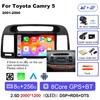 Qualcomm Car Radio Android 14 Wireless Car Play For Toyota Camry 5 2002 2003 2004-2006 Autoradio Multimedia Automotive Car Radio