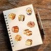 50/100PCS Cute baking bread Stickers Nostalgic DIY Waterproof Scrapbooking Creative Paper Laptop Luggage Waterproof Sticker