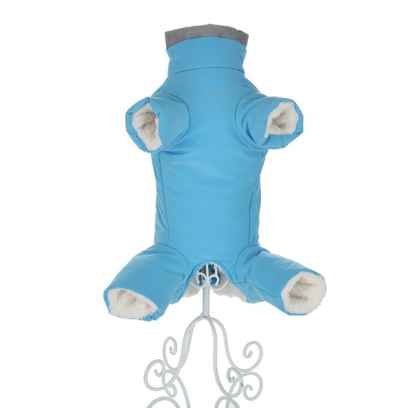 

Зимовий одяг для маленьких собак Тепле флісове цуценя Куртка для тварин Водонепроникні світловідбиваючі комбінезони для собак Одяг для чихуахуа Комбінезон M