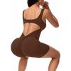 Seamless Sexy Peach Butt Yoga Bodysuit with Integrated Beautiful Back Design