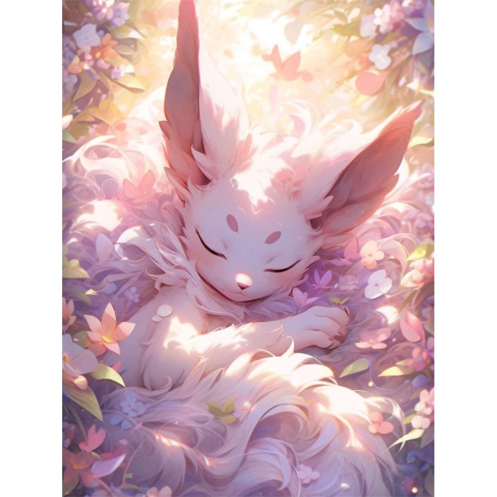 Japanisches Anime Diamant Malset Magischer ElfEevee Gestickter Diamant DIY Mosaik Heimdekoration Kindergeschenk