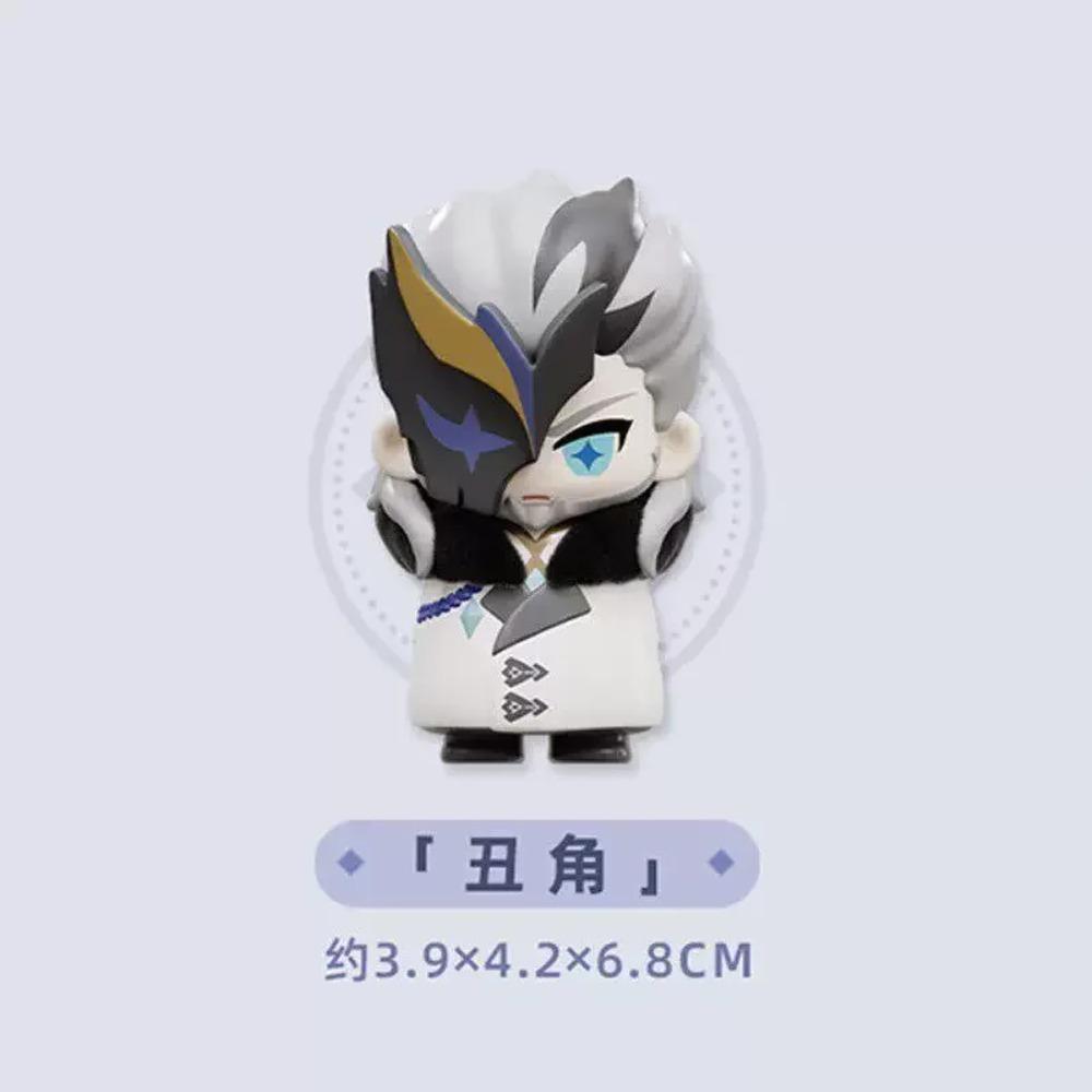 Genshin Impact Op Voorraad Fatui Harbingers Serie Blind Box Kawaii Trendy Q Versie Anime Figuur Collectie Desktop Verrassingscadeau